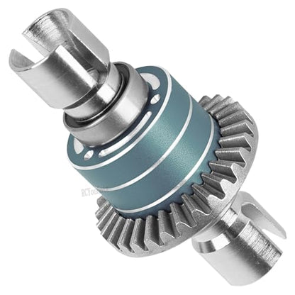 RC Front & Rear Differential Input Gear Kit Upgrades Part for 1/16 H16BM H16PL H16GT H16DR 16207 16208 16209 16210,1/14 14209 14210 14301 14303 Diff,Titanium - color: Titanium-(2pcs）