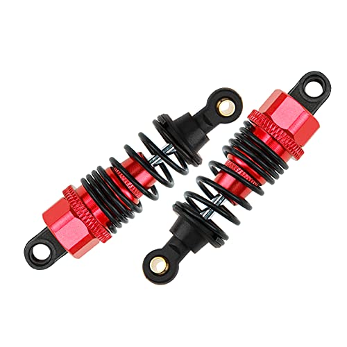 ShareGoo 4Pack Adjustable Shock Absorber Damper 68mm 102004 Compatible with HPI HSP Traxxas Losi Axial Tamiya Lightning EP 1/10 On-Road Drift Car (Red) - color: Red