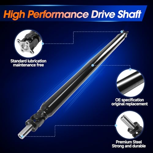 936-750 Rear Drive Shaft Prop Shaft Driveshaft Assembly [RWD] Fit for Toyota Sequoia 2001 2002 2003 2004 V8 4.7L, OE 371100C030 - size: Rear(70.98in) 2001-2004 4.7L RWD