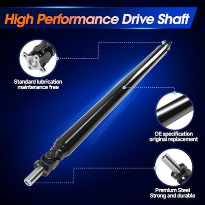936-750 Rear Drive Shaft Prop Shaft Driveshaft Assembly [RWD] Fit for Toyota Sequoia 2001 2002 2003 2004 V8 4.7L, OE 371100C030 - size: Rear(70.98in) 2001-2004 4.7L RWD