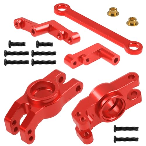 Metal Steering Rod Servo Linkages Turnbuckle & Aluminum Swing Arms & Steering Knuckle Kit & Shock Absorbers & Shock Tower