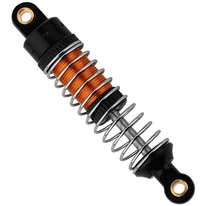 4PCS 53mm/59mm/66mm Aluminum Shocks Absorbers Oil Threaded Damper for 1/18 RC Crawler TRX4M TRX-4M Bronco Defender K10 Upgrade Parts,Silver Color Spring (53mm black-gold) - color: 53mm black-gold