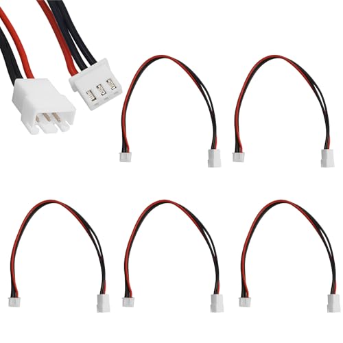 5PCS JST-XH 2S Balance Plug Extension Lead 22AWG Silicone Wire 200mm for RC Drone FPV Quadcopter Lipo Battery Charger DIY