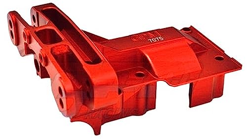 GPM Aluminum 7075-T6 Rear Upper Bulkhead for TRAXXAS XRT X-Maxx 8S Monster Truck (Red) - color: Red