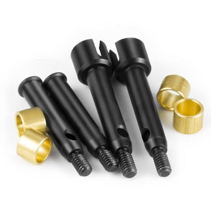 Hard Steel 1144 Front & Rear Axle Drive Shafts (+3mm Wide)/(+5mm Wide) CVD Driveshafts Upgrades Parts Accessories for 1/24 RC Crawler Car Losi Micro-B Buggy Replace (+3MM Wide) - color: +3mm Wide