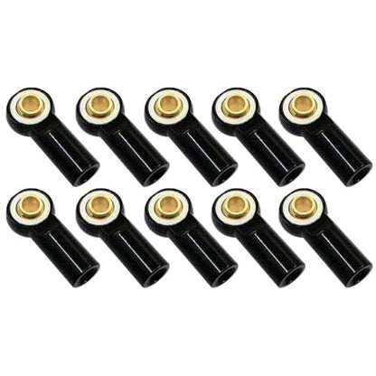 10PCS Metal Link Rod End M3 Ball Joint Head M3 RC Link Tie Rod End Ball Joint Head Holder Support Rod End Tool for 1/10 RC Car Truck Buggy Crawler(Black) - color: Black