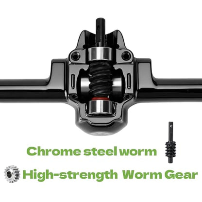 SCX30 Axles with Steel Gears for SCX30 Upgrade Parts | Front and Rear Metal Axles For Axial 1/30 RC Crawler
