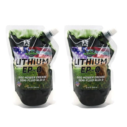 Lithium EP0 Grease, 32 oz EZ Squeeze Pouch (2pk) | Used for Disc Mowers, Gear Boxes, Auger and Mixer Drives, Cutter Bars, and more, Made in USA - size: EPO (2)