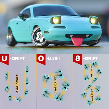 ARRIS LD1804 1/18 Mazda MX-5 RC Drift Car RWD with Gyro RTR | Miata Styling, LED Lights, Smooth Drifting, JDM Roadster Experience