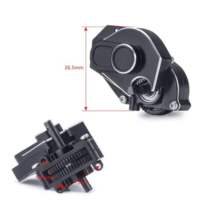 RC Crawlers Models for Axial for SCX24 for Deadbolt for Gladiator 1/24 2 Speeds Metal Gearbox Complete Transmission Case Series Parts Model