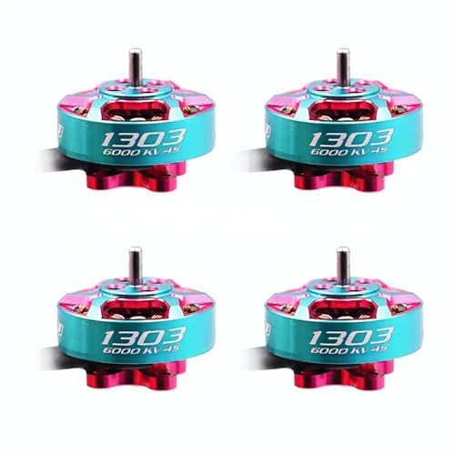 GTS V3 1303 6000KV 8000KV 2~4S Lipo Mini PFV for RCINPower Brushless Motor for RC 2~3inch Propeller Cinewhoop Freestyle Drone Parts (4PCS 1303 6000KV) - style: 4PCS 1303 6000KV