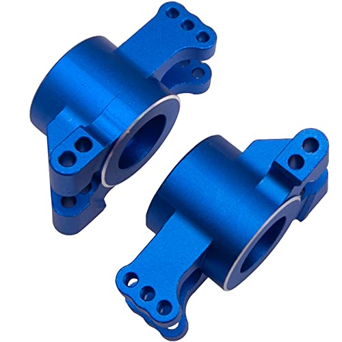 Alloy Rear Stub Axle Carriers Hub w/Ball Bearings # 9552 Compatible with Traxxas 1/8 Sledge 4WD 95076-4 RC Monster Truck Upgarde Parts (Blue) - color: Blue