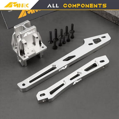 Alloy Center Differential Diff Mount & Front Rear Chassis Brace for Arrma 1/8 Kraton 6S 4X4 RTR V6 Series Upgrade Part Sliver - color: Sliver