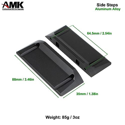 AMK Carbon Fiber SCX10 Chaissis Frame Rails DIY 313mm Wheelbass 1/10 RC Crawler Body LCG Builder Kit with Servo Mount Axial SCX10 I II Upgrades (5 in 1) - color: 5 in 1