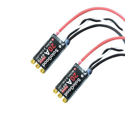 4Pcs 20A ESC Brushless Electronic Speed Controller DSHOT BLHeli_S 2-4S Lipo for FPV QAV Drone Multirotor Quadcopter