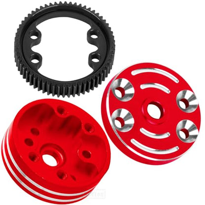 RC Differential Case Upgrades Part for 1/10 Slash 2WD VXL,Stampede 2WD VXL XL-5,Rustler 2WD VXL XL-5,Bandit 2WD VXL,Aluminum Alloy Differential Case Hop Ups,Red - color: Red - (Upgrades)