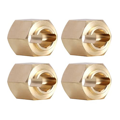 INJORA Brass Wheel Hex Hub 7mm Extenders Adaptor for TRX4M Redcat Ascent18