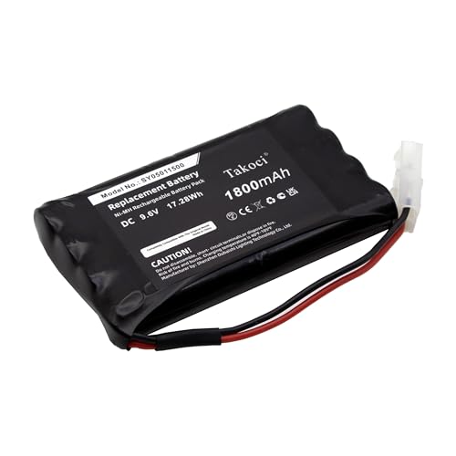 (5-Pack) SY05011500, SYM05011500 Replacement Battery Fit Model CVA-3EZ, HBA-5, HBA-5P 1800mAh