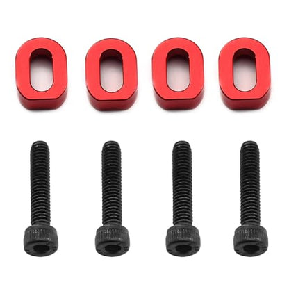 RC Parts For Traxxas For XRT 8S 7759 1/5 4 PCS Metal Motor Mount Washers Shims RC Car Upgrade Repairs Replacements Modifications Parts(Red) - color: Red