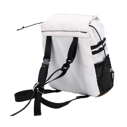 Yctze RC Simulation Backpack, Oxford Cloth Storage Bag, Stickers Backpack with Customization, Ideal for SCX10, 1/8 & 1/10 Scale RC Crawlers (White) - color: White