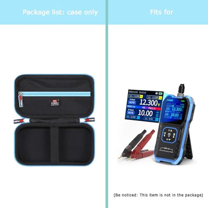 FBLFOBELI EVA Hard Case for FNIRSI HRM-10 Car Battery Tester | for Klein Tools ET270/MM460S/MM400/MM420/MM325/MM300 Digital Multimeter, Shockproof & Water-Resistant, Tool Carrying Bag