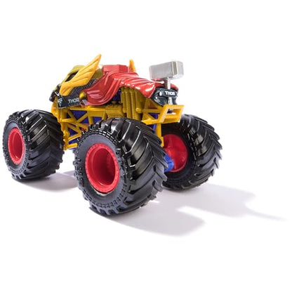 Monster Jam, Marvel Official Thor Monster Truck, Die-Cast Vehicle, 1:64 Scale, Super Hero Kids Toys for Boys Ages 3 and up - color: Thor
