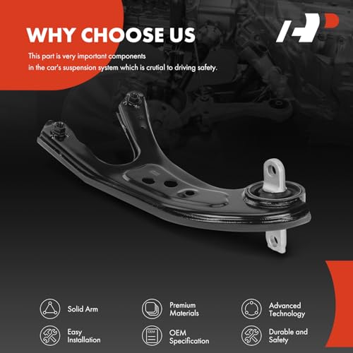 A-Premium Rear Right Suspension Trailing Arm, with Bushing | Fit for Toyota Highlander 2014-2023 & Lexus RX350 2010-2023, RX350L 2018-2022, RX450h 2010-2022, RX450hL 2018-2022 & Acura CL - style: Rear Right Passenger Side