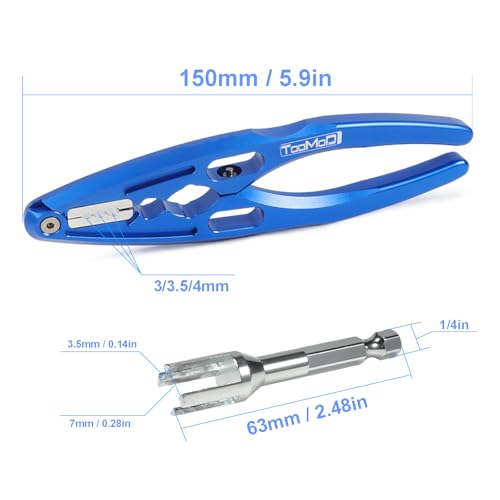 Oil Shock Absorbers Upgrade Compatible with 1/10 RC Cars | Fits Arrma / Axial / Losi / Tamiya - Oil Damper Upgrade - Blue - color: Blue