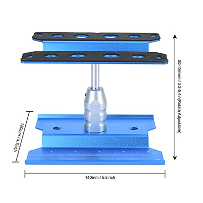 Car Repair Station, Rotation Assembly Platform Work Stand with Strong Professionalism and Adjustable Height for 1/8 1/10 RC Model Car(Blue)