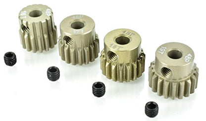 48 Pitch 16T 17T 18T 19T Aluminum Pinion Gear Set #9750