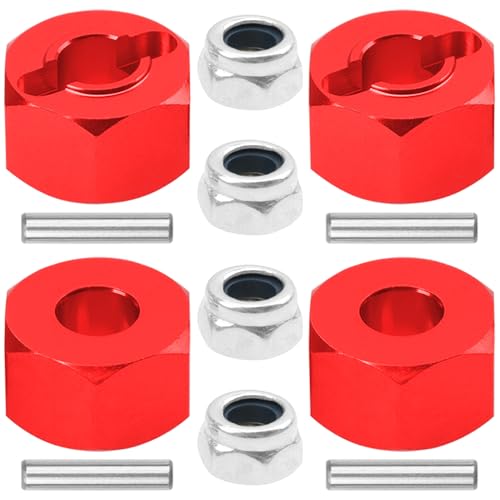 ShareGoo Steel CVD Drive Shaft Dogbone w/Hex Wheel Hubs Hex Adapter Compatible with MJX Hyper Go 14301 14302 1/14 RC Car (Silver) - color: Silver