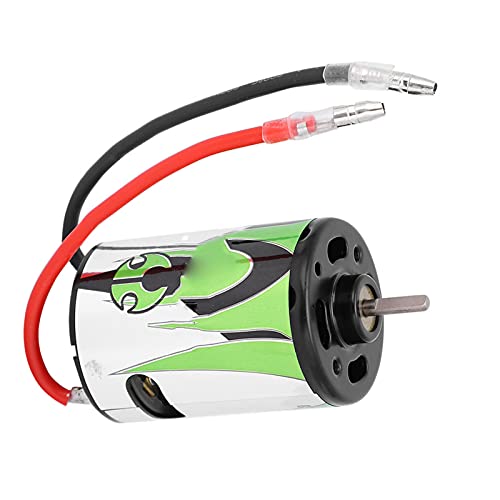 540 27T RC Motor Electric Motor Brushed 14.4V Green Metal Lightweight Easy Install RC Accessory Replacement Part with Exquisite Workmanship for 1/10 Crawler Racing Car