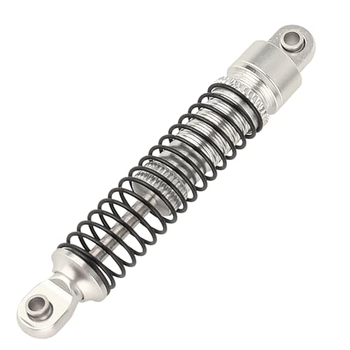 4PCS 59mm Aluminum Shocks Absorbers Long Threaded Oil Damper for 1/18 RC Crawler TRX4M TRX4-M Upgrade Parts (silver) - color: 59mm-silver