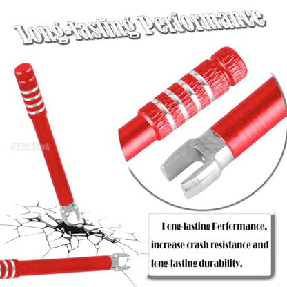RC 3/4/5/5.5/6MM Turnbuckle Wrench Spanner for RC Crawler Car,Medium Carbon Steel Links Wrench,Multi-Function Turnbuckle Nut Ball Joint Remover RC Repair Tool,(5Pcs Red) - color: Red - (3/4/5/5.5/6mm Turnbuckle Wrench)