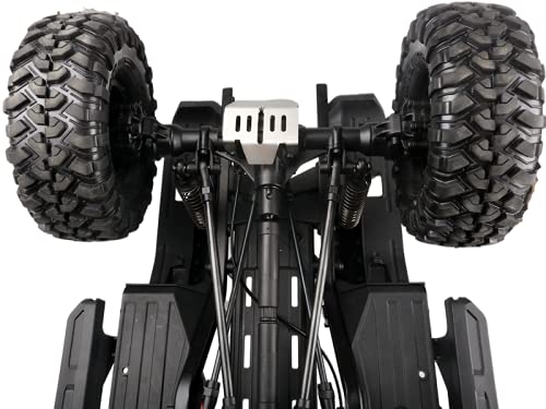 KYX Racing Stainless Steel Frame Protector & Skid Plate Chassis Guard & Axle Protective Plate Upgrades Parts Accessories for 1/10 Rc Crawler TRX-4 2021 Bronco