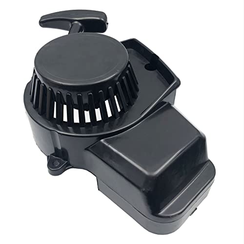 DEVMO Recoil Pull Starter Assembly Compatible with 47cc 49cc 2 Stroke Pit Bike ATV Quad Scooter Moped Black