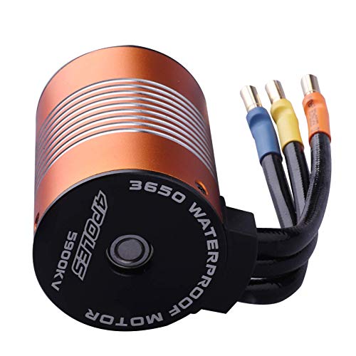 HobbyPark 540 Brushless Motor 5900KV 3.175mm Shaft w/Heatsink Upgrades for 1/10 RC Car Truck Traxxas Slash 2WD 4x4 Redcat Volcano EPX Arrma Granite ECX Losi