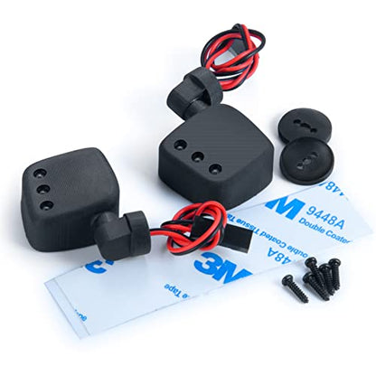 Maleonn RC Left and Right Side Mirrors Kit Rear View Mirrors Set for 1/10 RC Crawler Car SCX10 Upgrades Accessories