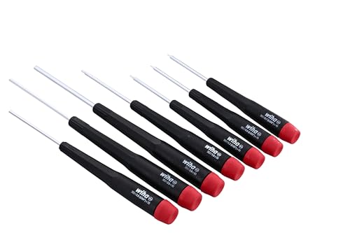 Wiha 26390 Screwdriver Set, Hex Metric With Precision Handle, .7 - 3.0mm, 7 Piece, original version, one size | .7-3.0mm, Original Version, One Size