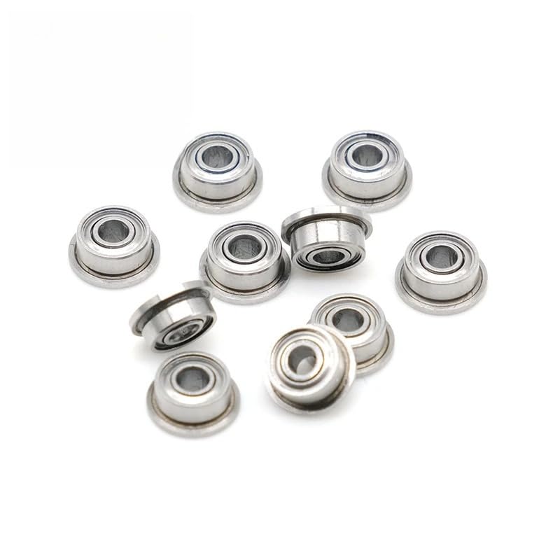 MF63ZZ Flange Bearing 3x6x2.5 mm ABEC-9 (10 PCS) Miniature Flanged MF63 Z ZZ Ball Bearings - size: MF63ZZ 3x6x2.5