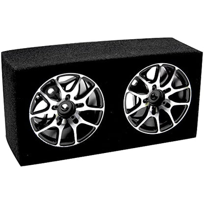 Aluminum Alloy 1/10 On-Road Racing Touring Drift Car Wheel Rims 12mm Hex Hub 26mm Width Compatible with Tamiya TT01 Kyosho RedCat Sakura D4 XIS HSP 1/10 RC Car (Black) - color: Black