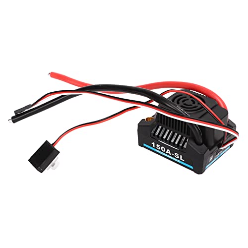 150A Brushless ESC, 2-4S LiPo Sensorless Electronic Speed Controller with 5A/5.8V BEC for 1/8 RC Car Truck Buggy Off-Road Car