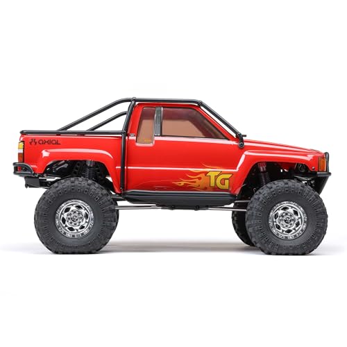 Axial SCX10 III 1987 Toyota SR5 4X4 RC Truck 1/10, RTR, Red | Brushed Rock Crawler, AXI-2062T2, Lipo Battery and Charger Not Included - color: Red