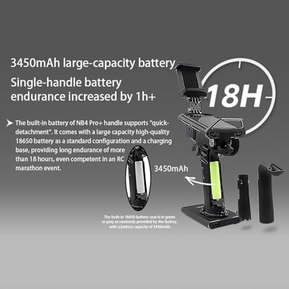 GoolRC Flysky Noble NB4 Pro+ 2.4GHz 18CH Radio Transmitter with FGr4B & FGr8B Receiver, 3.5 Inch IPS Touch Screen Remote Controller with Receiver for RC Car Boat