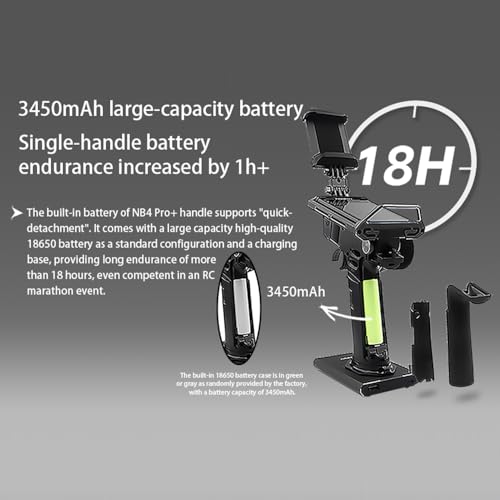 GoolRC Flysky Noble NB4 Pro+ 2.4GHz 18CH Radio Transmitter with FGr4B & FGr8B Receiver, 3.5 Inch IPS Touch Screen Remote Controller with Receiver for RC Car Boat