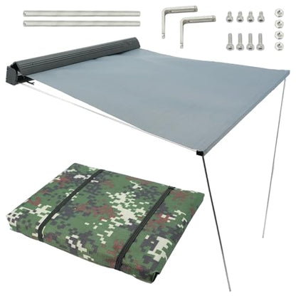 RC Simulation Decoration Accessories Roof Rain Canopy & Roof Luggage Tent Bag Compatible with Traxxas TRX4 Axial SCX10 1/10 RC Crawler