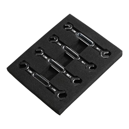 kingsea RC Car Wrench Aluminum Alloy Turnbuckle Nut Ball Joint Remover 3.0/3.2/3.5/3.7/4.0/5.0/5.5/6.0mm Universal Repair Tool Compatible with RC Car Boat RC Drone, Black - color: Black
