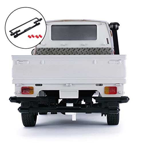 1:10 Metal Bull Bar Bumper Set for WPL D12 RC Crawler Truck Toy, CNC Machined Front Rear Bumper to Your Car, Easy Installation, Upgrade Your Truck Style, 1 - Rear - color: Rear