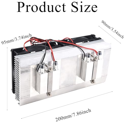 Semiconductor Refrigeration Cooler Full Kit DIY Peltier 12V TEC1-12706 Heatsink Thermoelectric Cooler Peltier Water Cooling System for Fish Tank Refrigeration +12V 100W Switch Power Supply Driver