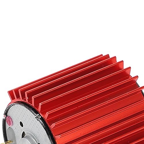 370 Metal Gear Brushed Motor High Speed for WPL RC Car Upgrade Parts (Red) - color: Red